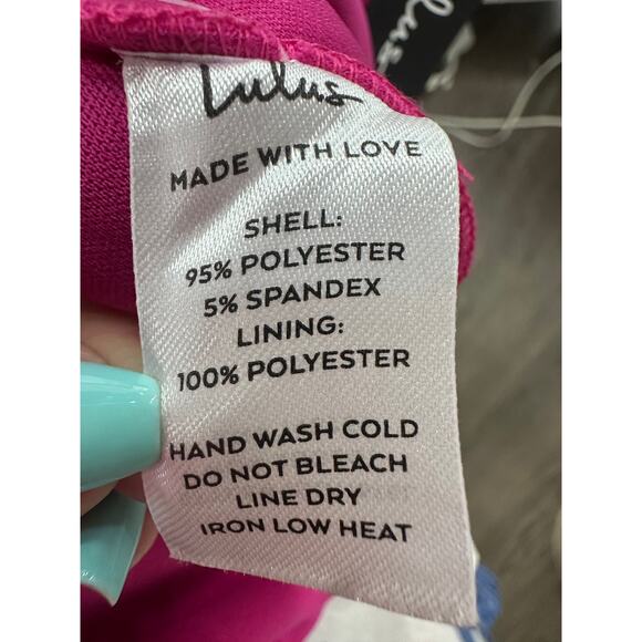 Lulus Keep It Interesting Asymmetrical Cutout Halter Maxi Dress Hot Pink Size S - Picture 11 of 11